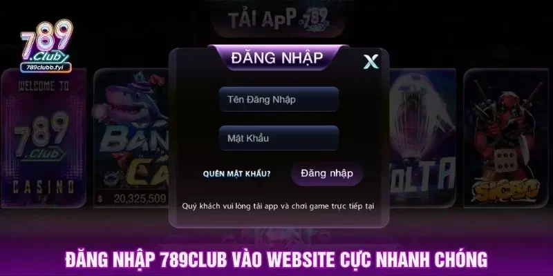 Đăng nhập 789club vào website cực nhanh chóng