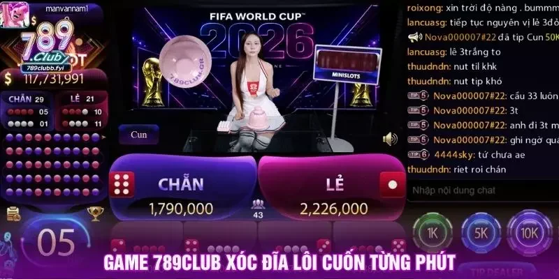 Game 789club xóc đĩa lôi cuốn từng phút